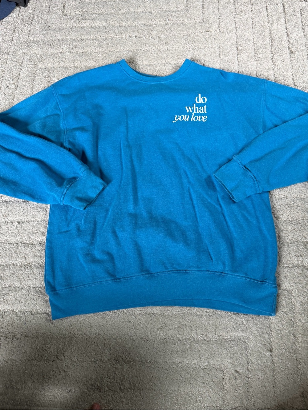 Simply Southern Bright Blue "Do What You Love" Crewneck Sweatshirt